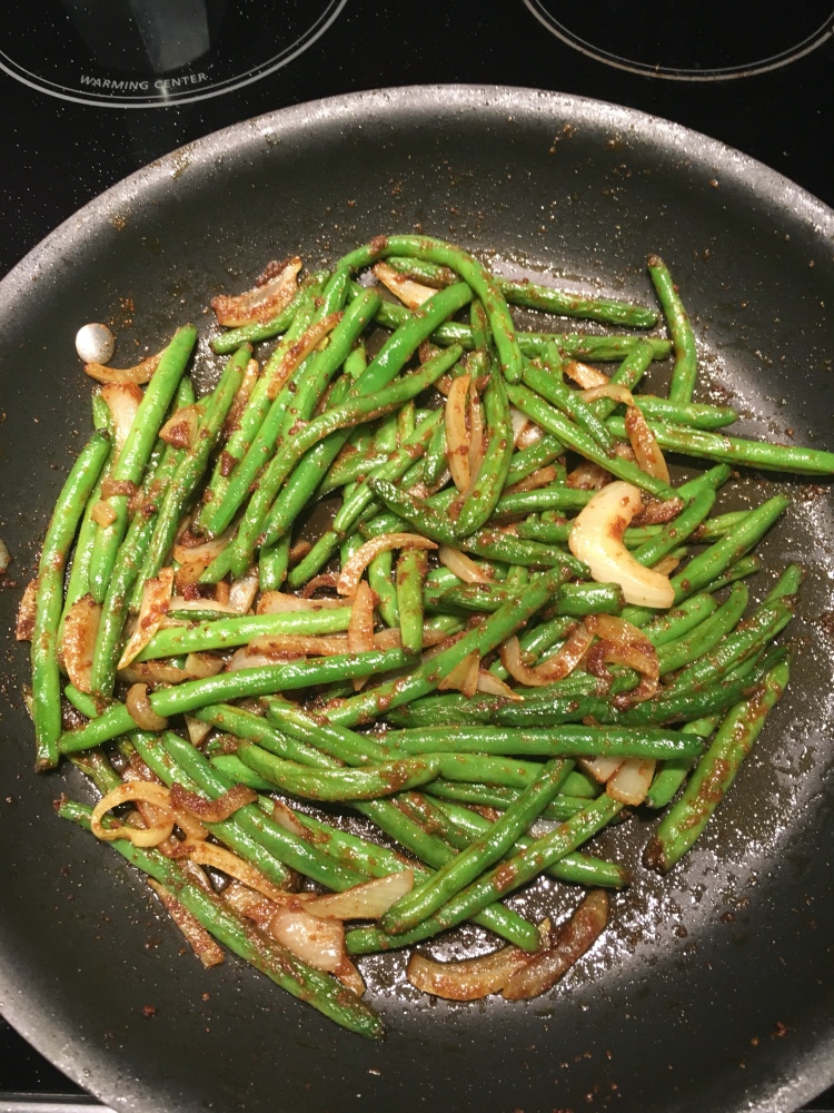 spiced green beans